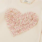 Oh Baby! Stripe Ruffle Heart Set