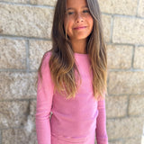 Feather 4 Arrow Blake LS Ribbed Top (Misty Mauve)