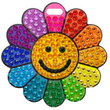 StickerBeans Rainbow Daisy Bag Tag