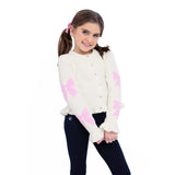 Preppy Goose Ivory Cardigan Sweater - Cream