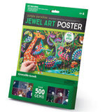 Crocodile Creek Jewel Art Poster - Jungle Paradise