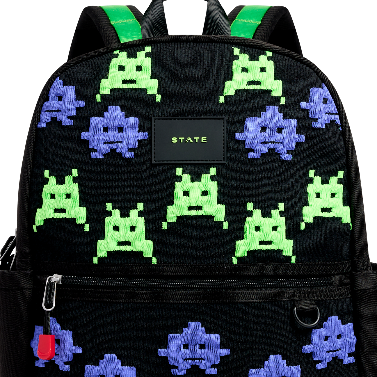 STATE Bag Kane Double Pocket Backpack Space Invaders