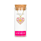 Little Miss Zoe - Heart in Heart Necklace in a Bottle