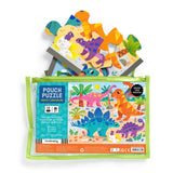 Mudpuppy 12 pc Pouch Puzzle - Mighty Dinosaurs