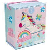Floss & Rock 120pc Shaped Puzzle - Rainbow Fairy/Unicorn