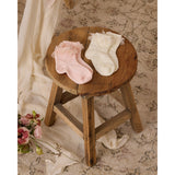 NoraLee Ruffle Socks 2 pc - Ivory & Blush