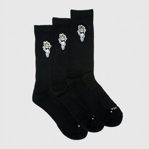 Goat USA OG Socks (3x) - Youth Black