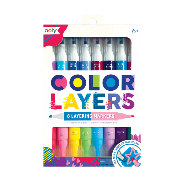 OOLY Color Layers: Double-Ended Layering Markers (Set of 8 / 16 Colors)