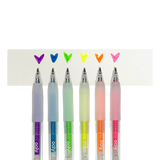 OOLY Jelly Gloss Neon Multi-Surface Deco Gel Pens - Set of 6