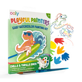 OOLY Playful Painters: Easy Watercolor Painting Kit - Chills & Thrills Dinos