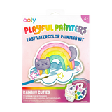 OOLY Playful Painters: Easy Watercolor Painting Kit - Rainbow Cuties