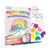 OOLY Playful Painters: Easy Watercolor Painting Kit - Rainbow Cuties