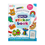 OOLY Stickiville Color-In’ Sticker Book: Cute-A-Licious Doodles