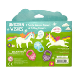 OOLY Unicorn Wishes Scented Puzzle Erasers - Set of 5