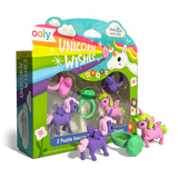 OOLY Unicorn Wishes Scented Puzzle Erasers - Set of 5