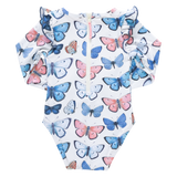 Pink Chicken Baby Girl Rachel Suit (Vintage Butterflies)