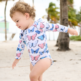 Pink Chicken Baby Girl Rachel Suit (Vintage Butterflies)