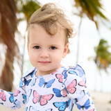 Pink Chicken Baby Girl Rachel Suit (Vintage Butterflies)