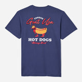 GOAT Hot Dog T-Shirt (Navy)