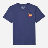 GOAT Hot Dog T-Shirt (Navy)