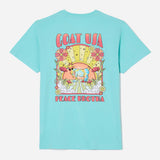 GOAT USA Hippie '25 T- Shirt: Aqua Sky