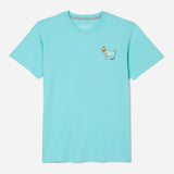 GOAT USA Hippie '25 T- Shirt: Aqua Sky