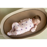 Coccoli Modal Zipper Color Hearts on Light Pink