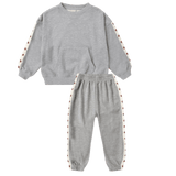 Rylee & Cru Pouch Pocket Crew Set -  Heathered Dusty Blue