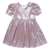 Pink Chicken Girls Lame Laurie Dress - Glitter Pink