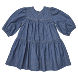 Pink Chicken Girls Sawyer Dress - Chambray