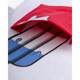 Appaman Popsicle White Day Trip Tee With Blue Shorts