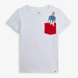 Appaman Popsicle White Day Trip Tee With Blue Shorts