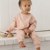 QUINCY MAE Hearts Relaxed Sweatshirt & Sweatpant Set