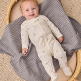 QUINCY MAE Zip Long Sleeve Sleeper Footie Sheep
