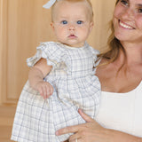 QUINCY MAE Alina Dress (Blue Plaid)