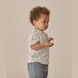 QUINCY MAE Jaxson (Blue Plaid) + Luca Pant (Ocean) Set