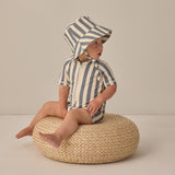 QUINCY MAE Bucket Hat (Retro Stripe Ocean)