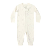 Quincy Mae Zip Long Sleeve Sleeper (Snow Owls)