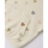 Quincy Mae - Waffle Sweater Set Confetti Hearts