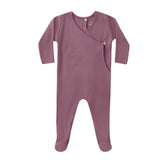 Quincy Mae Pointelle Wrap Footie (Mulberry)