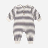 QUINCY MAE Relaxed Jumpsuit Slate Stripe