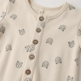 Quincy Mae Long Sleeve Jumpsuit (Bears)