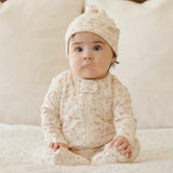 Quincy Mae Zip Long Sleeve Sleeper Footie (French Garden)