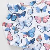 Pink Chicken Baby Girl Rachel Suit (Vintage Butterflies)