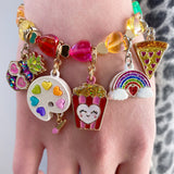 CHARM IT! Gold Glitter Popcorn Charm
