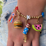 CHARM IT! Gold Patriotic Shooting Star Charm