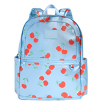 State Bag Kane Kids Large Double Pocket Backpack - Blue Cherries - hip-kid