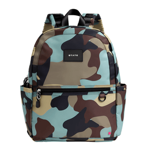 State Bag Kane Kids Double Pocket Backpack - Camo - hip-kid