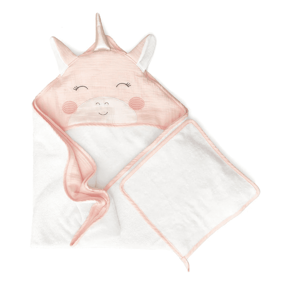 Mon Ami Petit Unicorn Towel & Washcloth Set - hip-kid
