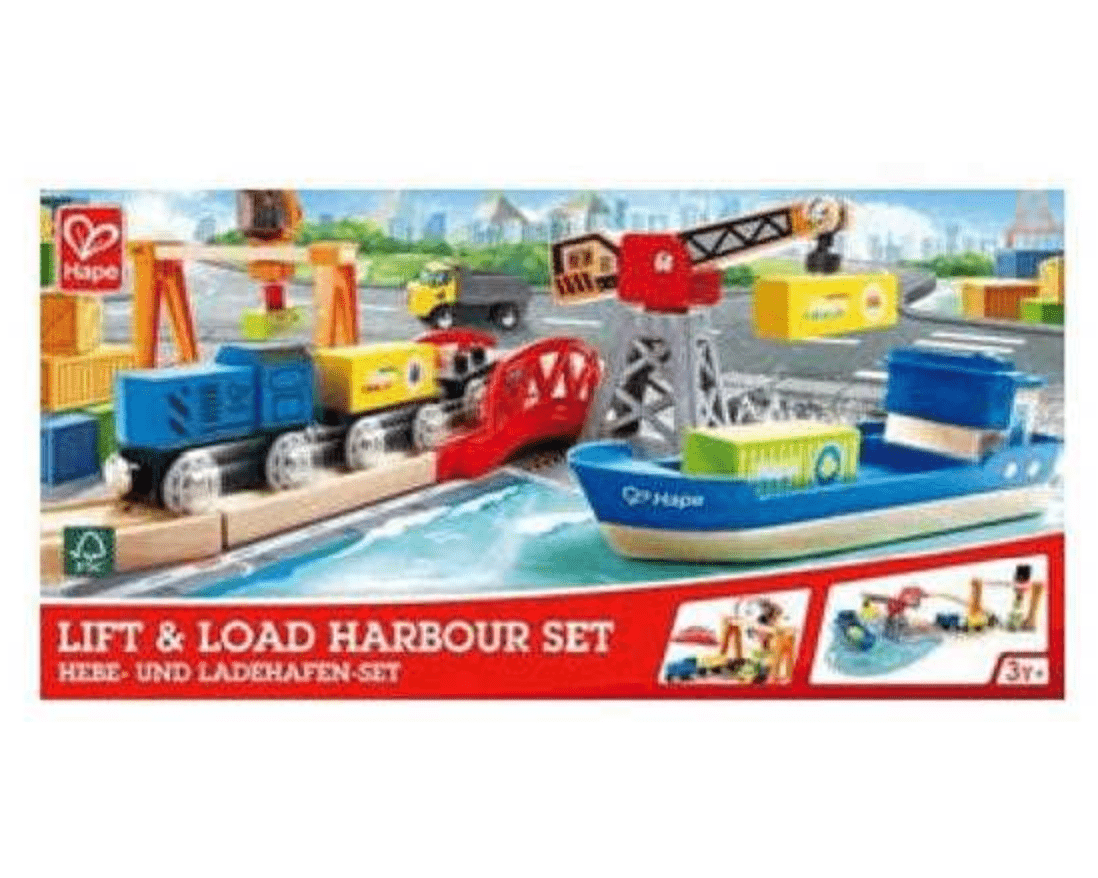 Hape Lift & Load Harbour Set - hip-kid